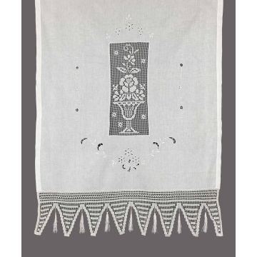 κουρτίνα GXFBG (160cm x 160cm) λευκό με τούνελ