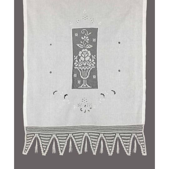 κουρτίνα GXFBG (160cm x 160cm) λευκό με τούνελ