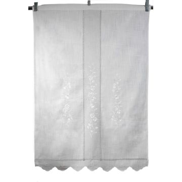 κουρτίνα 466 (90cm x 130cm) ivory/άμμου με τούνελ