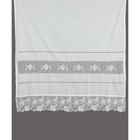 κουρτίνα 5119 (160cm x 160cm) λευκή με τούνελ