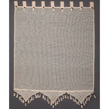 κουρτίνα 2003/1 (130cm x 240cm) ecru με τιράντα