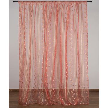 Κουρτίνα nx6105 (280cm x 300cm) με τρέσα ροδί