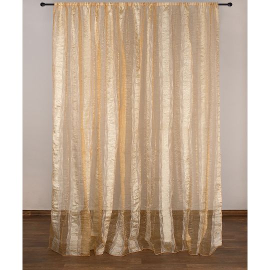Κουρτίνα 6103 (280cm x 300cm) με τρέσα χρυσή