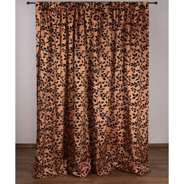 Κουρτίνα 081 (300cm x 275cm) με τρέσα χρυσή