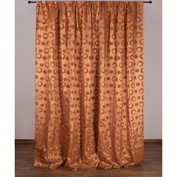 Κουρτίνα 082 (300cm x 275cm) με τρέσα χρυσό