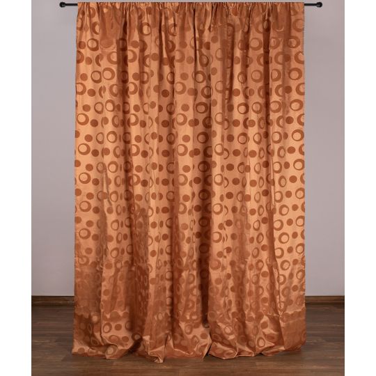 Κουρτίνα 082 (300cm x 275cm) με τρέσα χρυσό