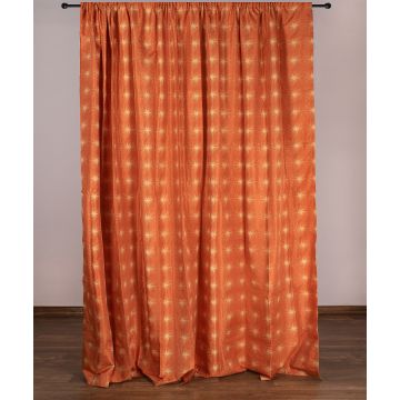 Κουρτίνα nx6101 (300cm x 275cm) με τρέσα πορτοκαλί