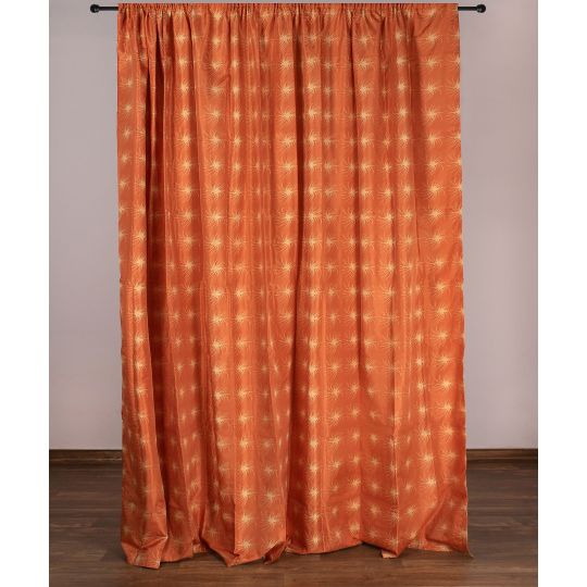 Κουρτίνα nx6101 (300cm x 275cm) με τρέσα πορτοκαλί