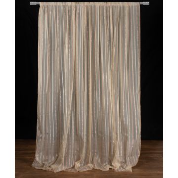 Κουρτίνα nx6104 (280cm x 300cm) με τρέσα ivory