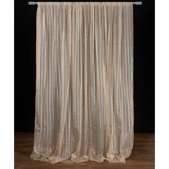 Κουρτίνα nx6104 (280cm x 300cm) με τρέσα ivory