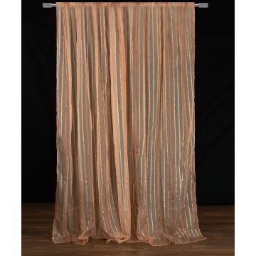 Κουρτίνα nx6104 (280cm x 300cm) με τρέσα μπέζ