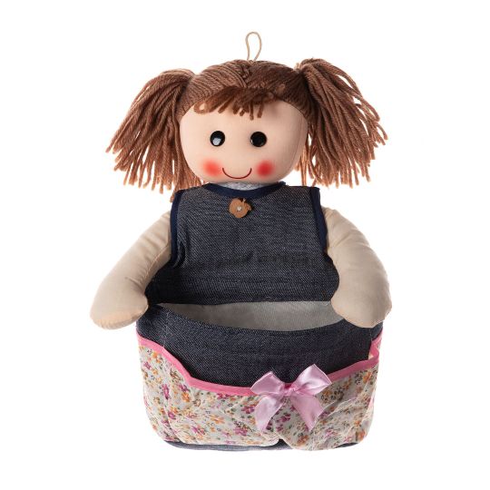 Κούκλα Sylvia με θήκη (30cm x 20cm) jean ivory