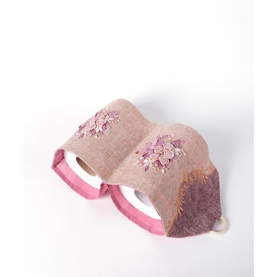 Θήκη για το χαρτί υγείας (18cm x 45cm) ρόζ