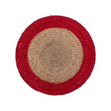 Silk Fashion Σουπλά γιούτα (38cm) natural/red