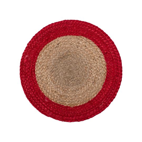 Silk Fashion Σουπλά γιούτα (38cm) natural/red