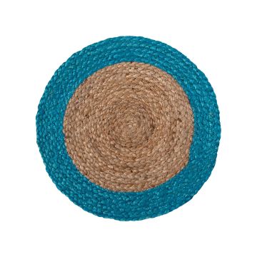 Silk Fashion Σουπλά γιούτα (38cm) natural/turquise