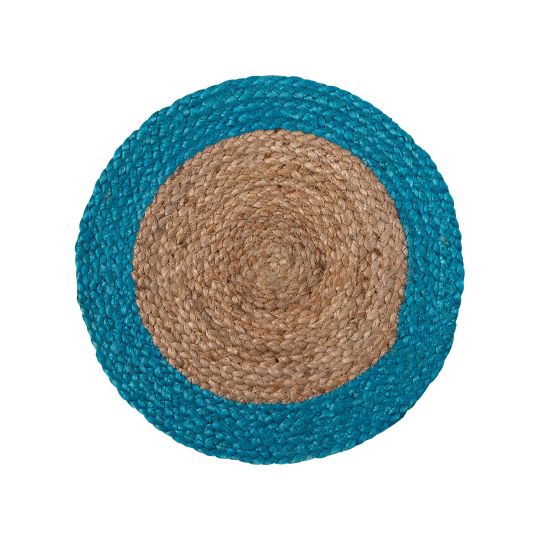 Silk Fashion Σουπλά γιούτα (38cm) natural/turquise