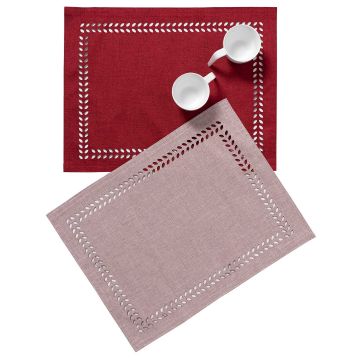 Silk Fashion Σουπλά bg18 (35cm x 45cm) αμέθυστος/κόκκινο