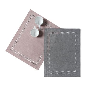 Silk Fashion Σουπλά bg18 (35cm x 45cm) αμέθυστος/γκρί