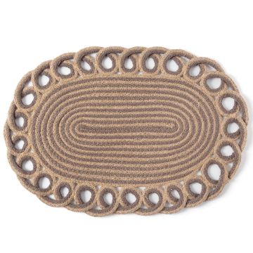 Silk Fashion Σουπλά γιούτα 1911 (35cm x 50cm) light grey