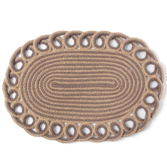 Silk Fashion Σουπλά γιούτα 1911 (35cm x 50cm) light grey