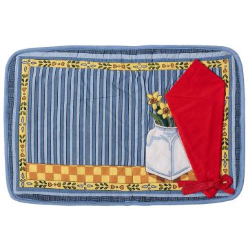 Silk Fashion Σουπλά (33cm x 55cm) με πετσέτα φαγητού απλικέ