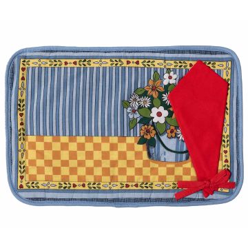 Silk Fashion Σουπλά (33cm x 55cm) με πετσέτα φαγητού απλικέ