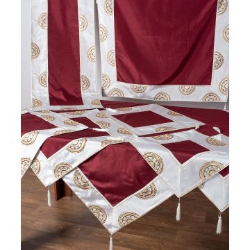 Σετ 7 τεμαχίων (90cm x 90cm, 40cm x 110cm, 130cm x 130cm, 2x40cm x 40cm, 2x55cm x 55cm) 612 ΧΜ-45 Μπορντώ