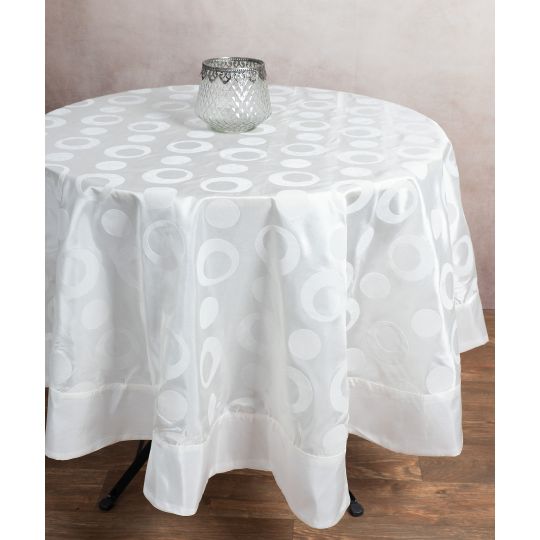 Σατέν ροτόντα 082 (170cm) λευκή