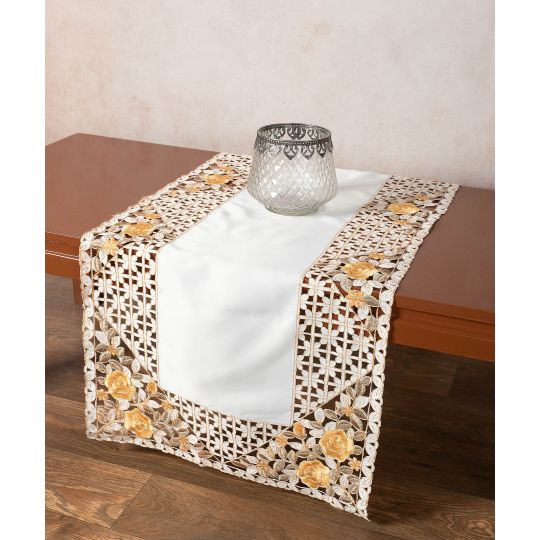 Σατέν κοφτή τραβέρσα (50cm x 150cm) 081 κίτρινο