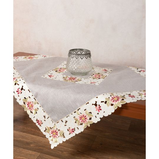 Σατέν κοφτό τραπεζοκαρέ (135cm x 135cm) 8205 not full