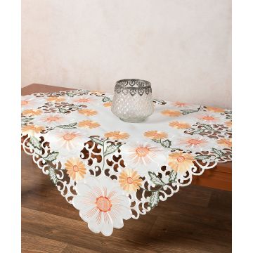 Σατέν κοφτό καρέ (85cm x 85cm) 291 πορτοκαλί