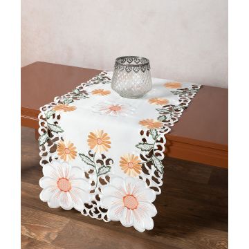 Σατέν κοφτή τραβέρσα (40cmcm x 170cm) 291 πορτοκαλί