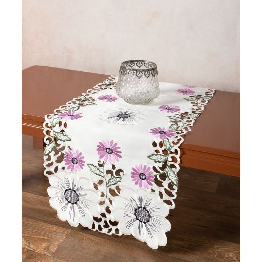 Σατέν κοφτή τραβέρσα (40cmcm x 170cm) 291 μώβ