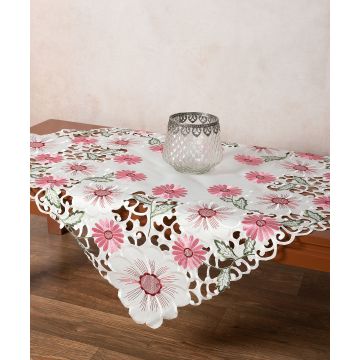 Σατέν κοφτό τραπεζοκαρέ (135cm x 135cm) 291 σάπιο μήλο