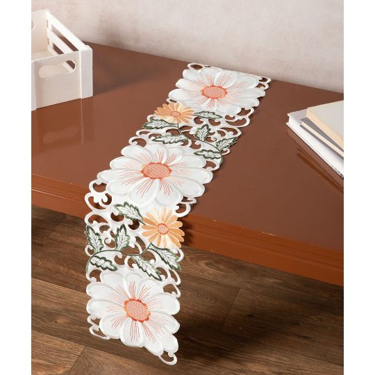 Σατέν κοφτή τραβέρσα (20cm x 150cm) 291 πορτοκαλί