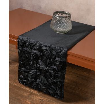 Σατέν τραβέρσα (35cm x 170cm) 1048 μαύρη