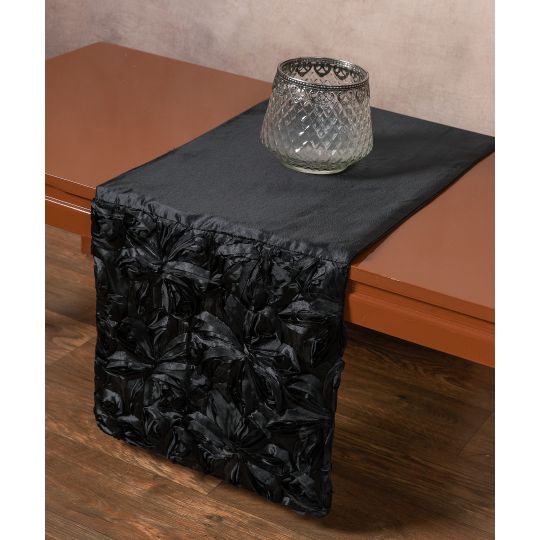 Σατέν τραβέρσα (35cm x 170cm) 1048 μαύρη
