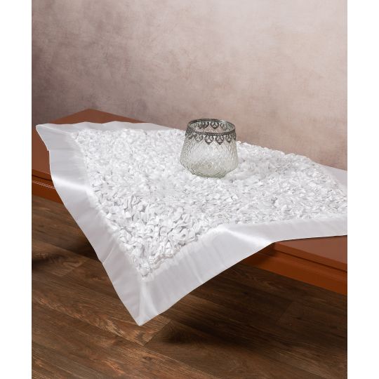 Σατέν καρέ 6134 (85cm x 85cm) λευκό