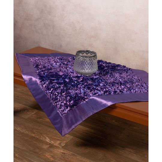 Σατέν καρέ 6134 (85cm x 85cm) μωβ