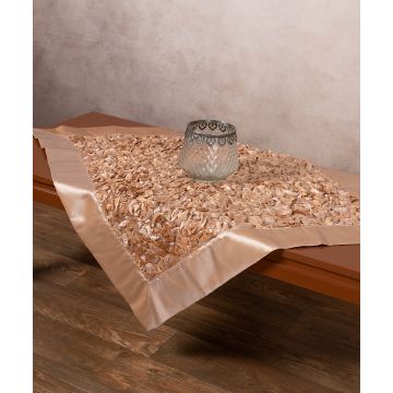 Σατέν καρέ 6134 (85cm x 85cm) χρυσό