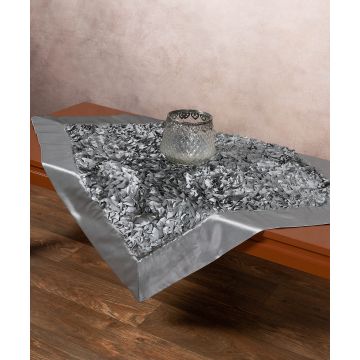 Σατέν καρέ 6134 (85cm x 85cm) γκρί