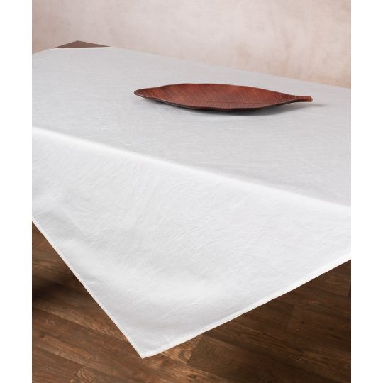 Σατέν τραπεζοκαρέ 2015 (130cm x 130cm) ivory