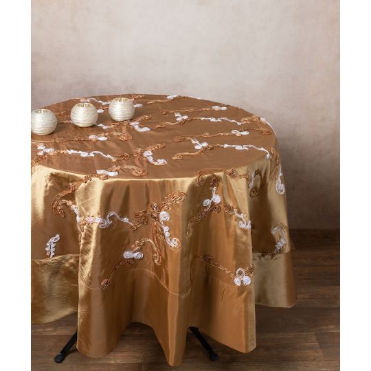 Σατέν Ροτόντα (180cm rd) 6271 Χρυσό