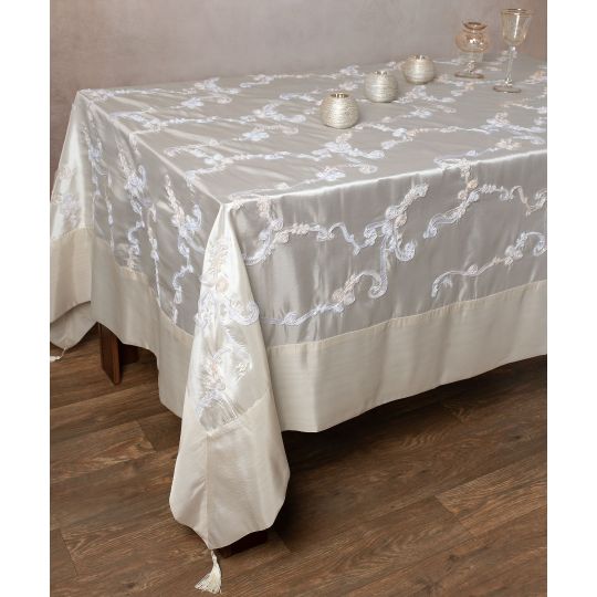 Σατέν Τραπεζομάντηλο ( 180cm x 220cm ) 6271 Ivory