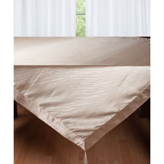Σατέν τραπεζομάντηλο 2009 (130cm x 160cm) μπέζ