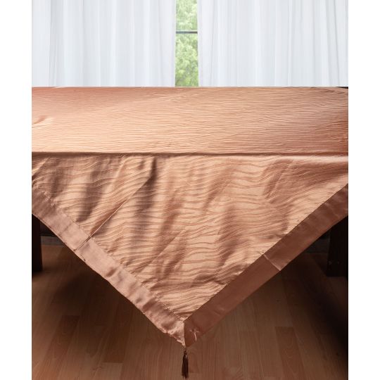 Σατέν τραπεζομάντηλο 2009 (160cm x 260cm) καφέ