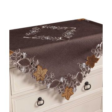 Καρέ 19315 (85cm x 85cm) καφέ