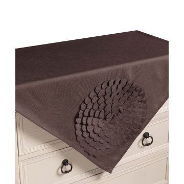 Τραπεζοκαρέ 538 (130cm x 130cm) καφέ