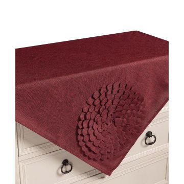 Τραπεζοκαρέ 538 (130cm x 130cm) μπορντώ